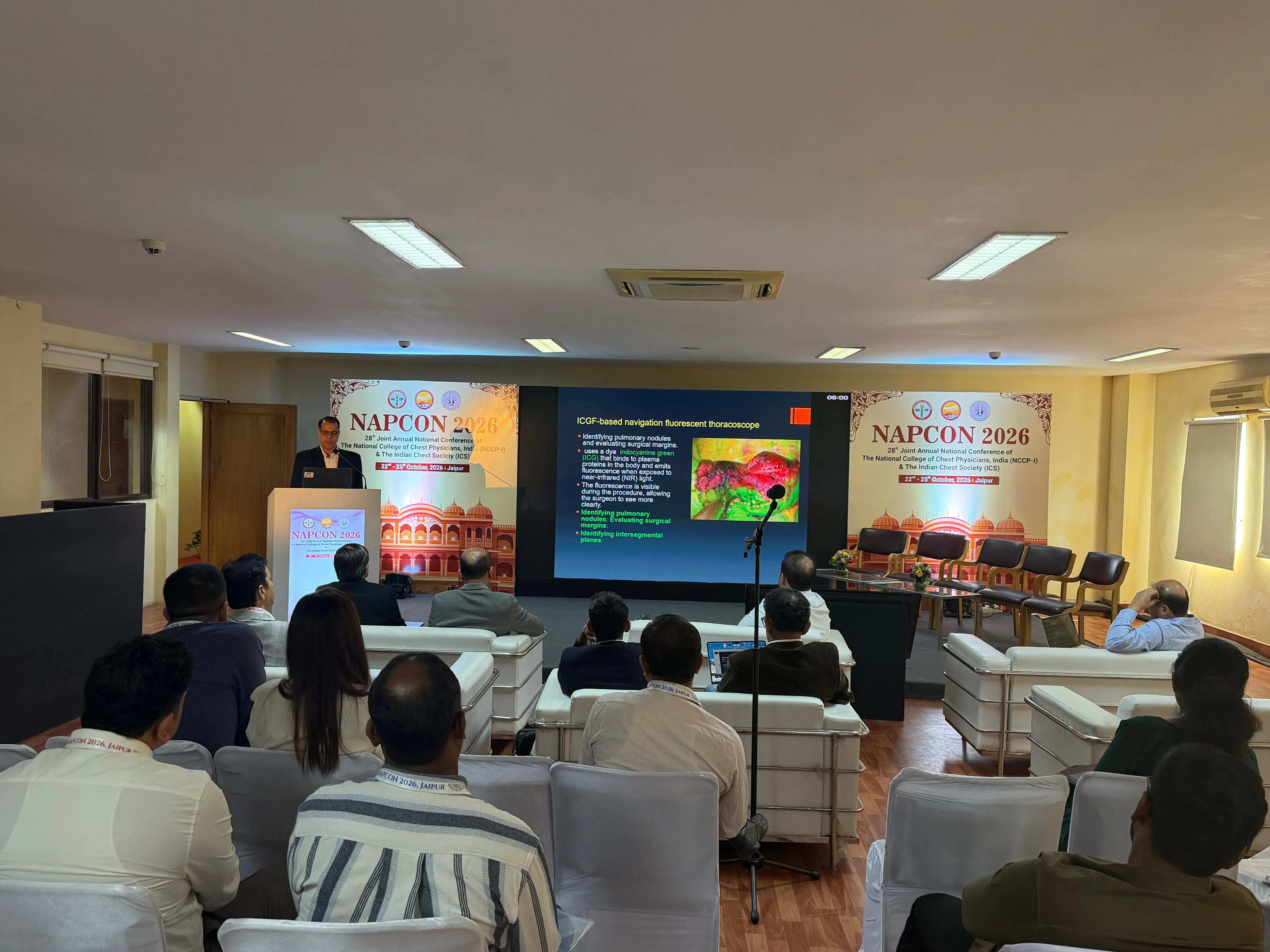 Dr. D.C. Gupta Delivers Lecture on Thoracoscopy at NAPCON 2026